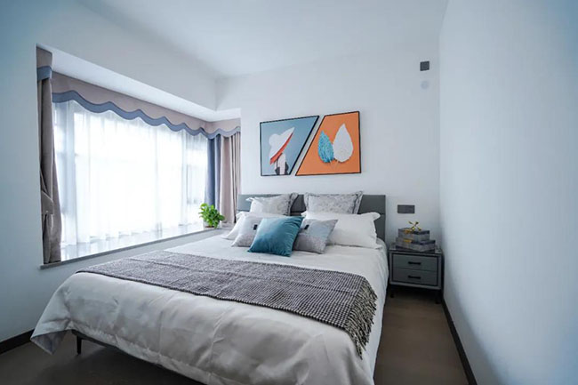 89㎡現代三居，主打輕便實用，體驗三口之家的小清新生活